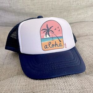 Surf baby trucker aloha hat 3-6 month